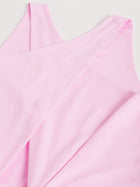 Trymisfit Women's Light Pink Maxi Co-ord Set – Cotton Blend Halter Neck Crop Top & High-Waist Flowy Skirt | Summer Fusion Outfit for Brunch, Beach & Festive Wear