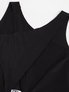 Trymisfit Women's Black Cotton Blend Maxi Co-ord Set – Halter Crop Top & Flowing Maxi Skirt | Elegant Indo-Western Two-Piece Set