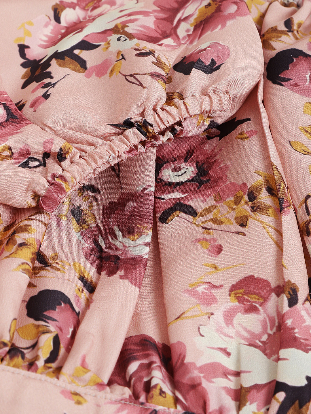 Women's Pink Floral Mini Dress – Open Back Tie-Up, Summer Casual A-Line Sundress
