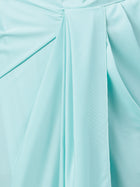 Trymisfit Women's Aqua Blue Cord Lycra-Cotton Blend Dress – Casual Western Wear Mini Dress | Stylish Daywear for Summer, Brunch & Travel