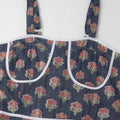 Blue Printed Cotton Bland Dress
