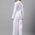 Trymisfit White Co-ord Set for Women – Button-Down Shirt & Wide-Leg Palazzos | Casual Brunch & Summer Wear