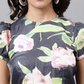 White & Pink Floral Cut-Out Maxi Dress – Sleeveless, Flowy Summer Dress for Women