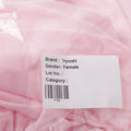 Trymisfit Women's Pink Cord Cotton Blend Saree-Style Co-ord Set – Halter Crop Top & Drawstring Drape Skirt | Indo-Western Festive Outfit