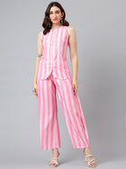 Cord 0034_ Pink Striped Cord Set image 1
