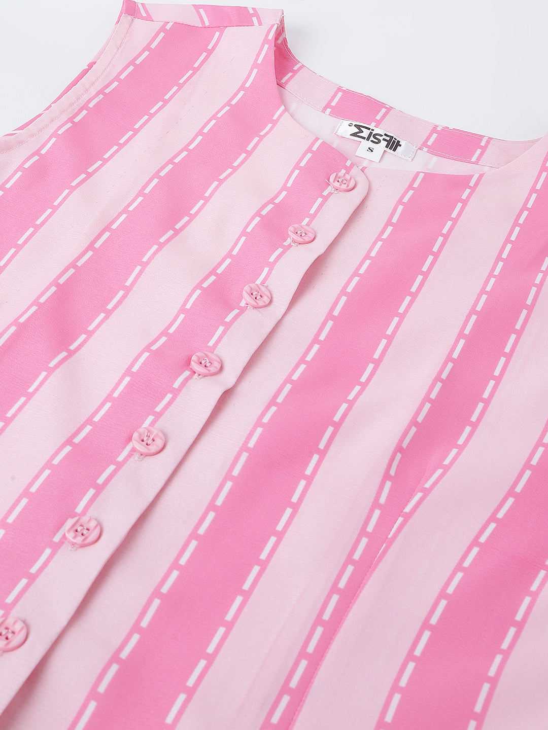 Cord 0034_ Pink Striped Cord Set image 2