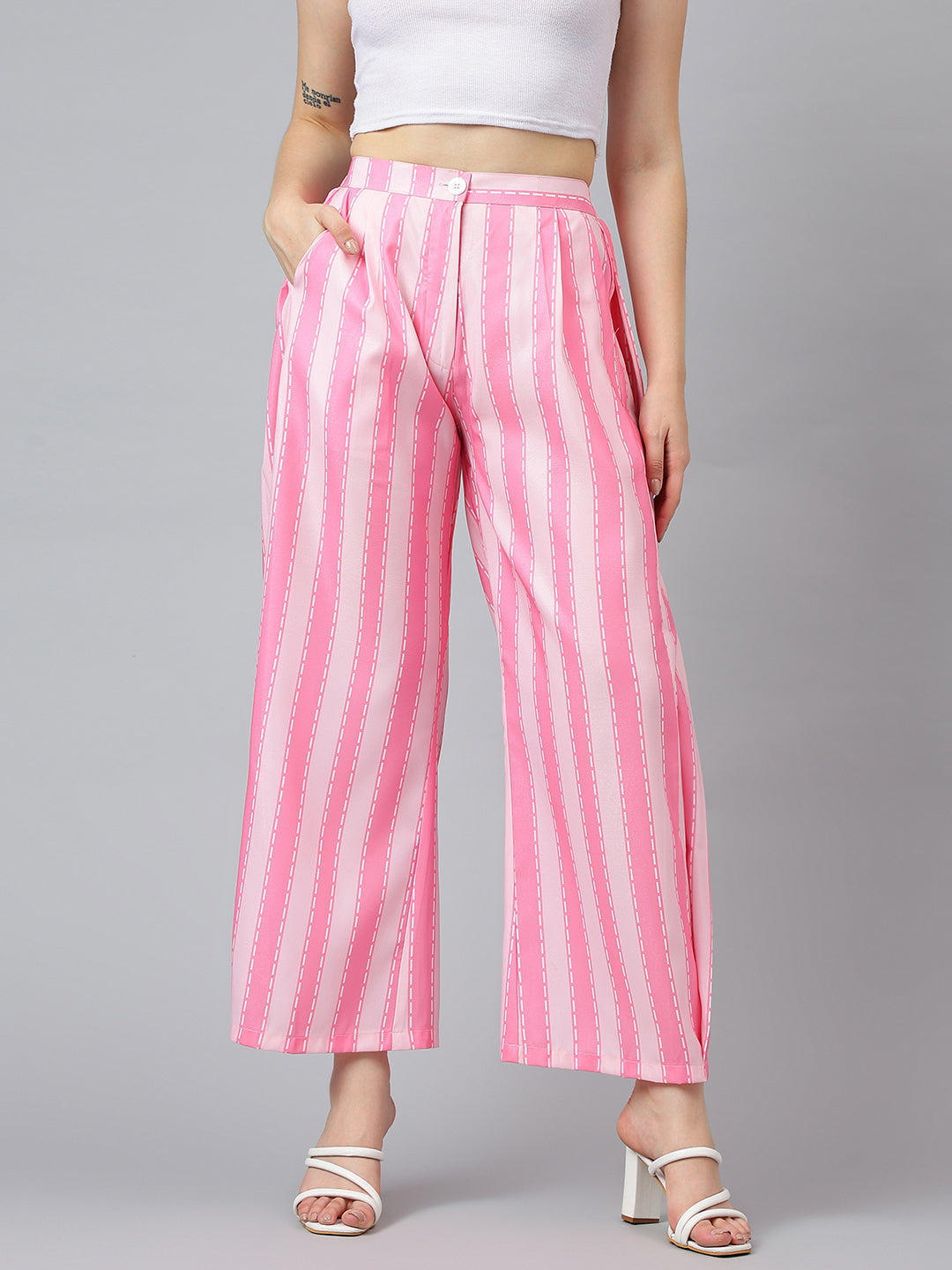Cord 0034_ Pink Striped Cord Set image 8