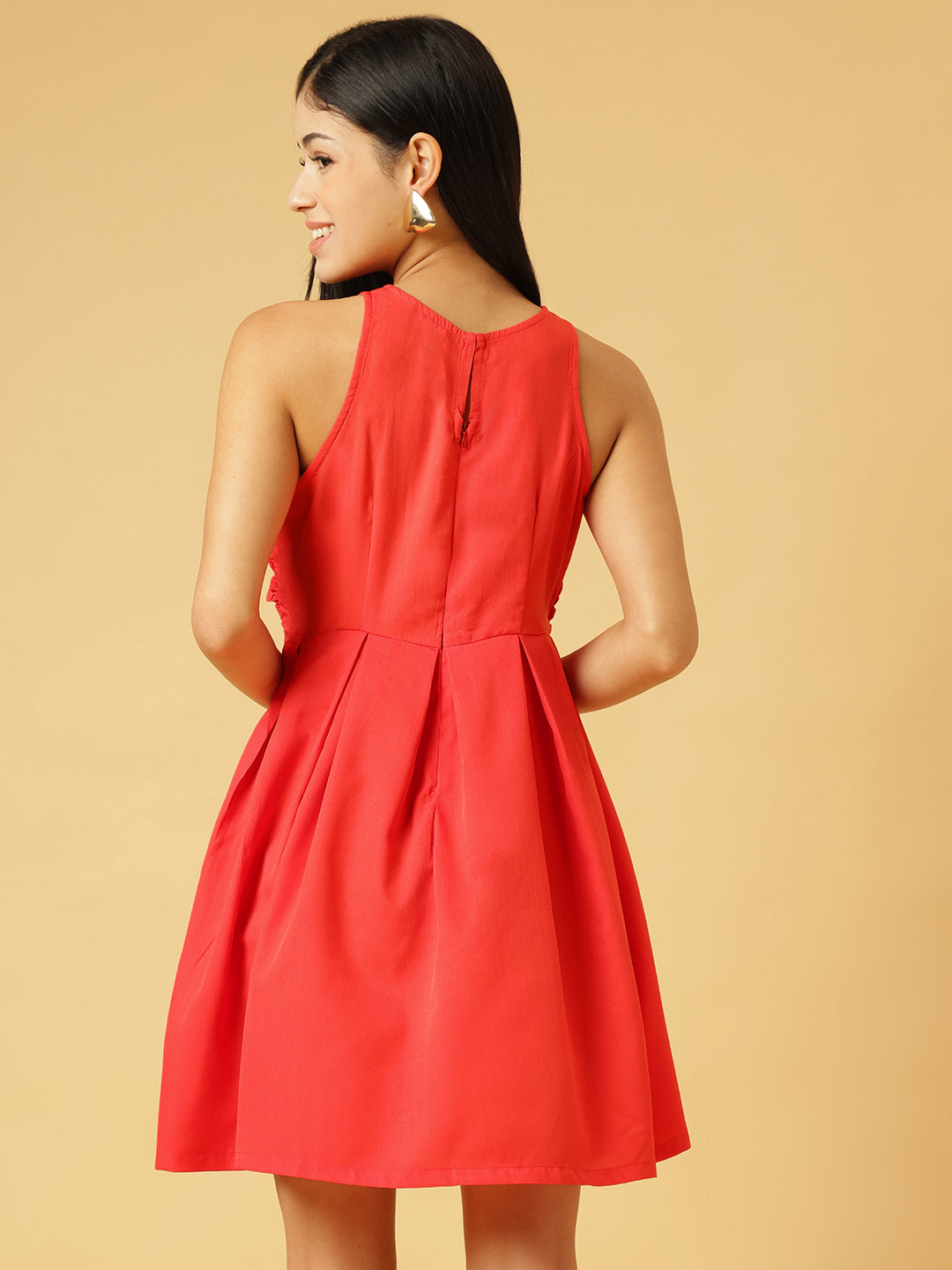 DRSS 0023_French Rose Short Dress_Cotton Blend image 4