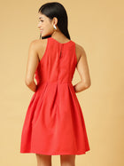 DRSS 0023_French Rose Short Dress_Cotton Blend image 4