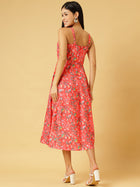 DRSS 0024_Salmon Pink Printed Dress_Cotton Blend image 4