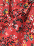DRSS 0032_Green Flower Print Dress _Cotton Blend image 7