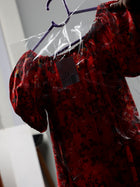DRSS 0032_Green Flower Print Dress _Cotton Blend image 9