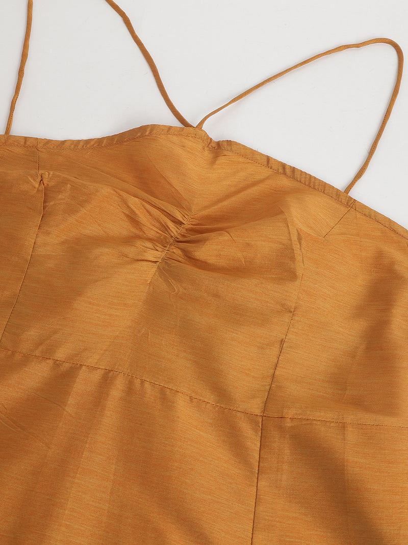 DRSS 0033_Mustard Colour Dress _Cotton Blend image 2