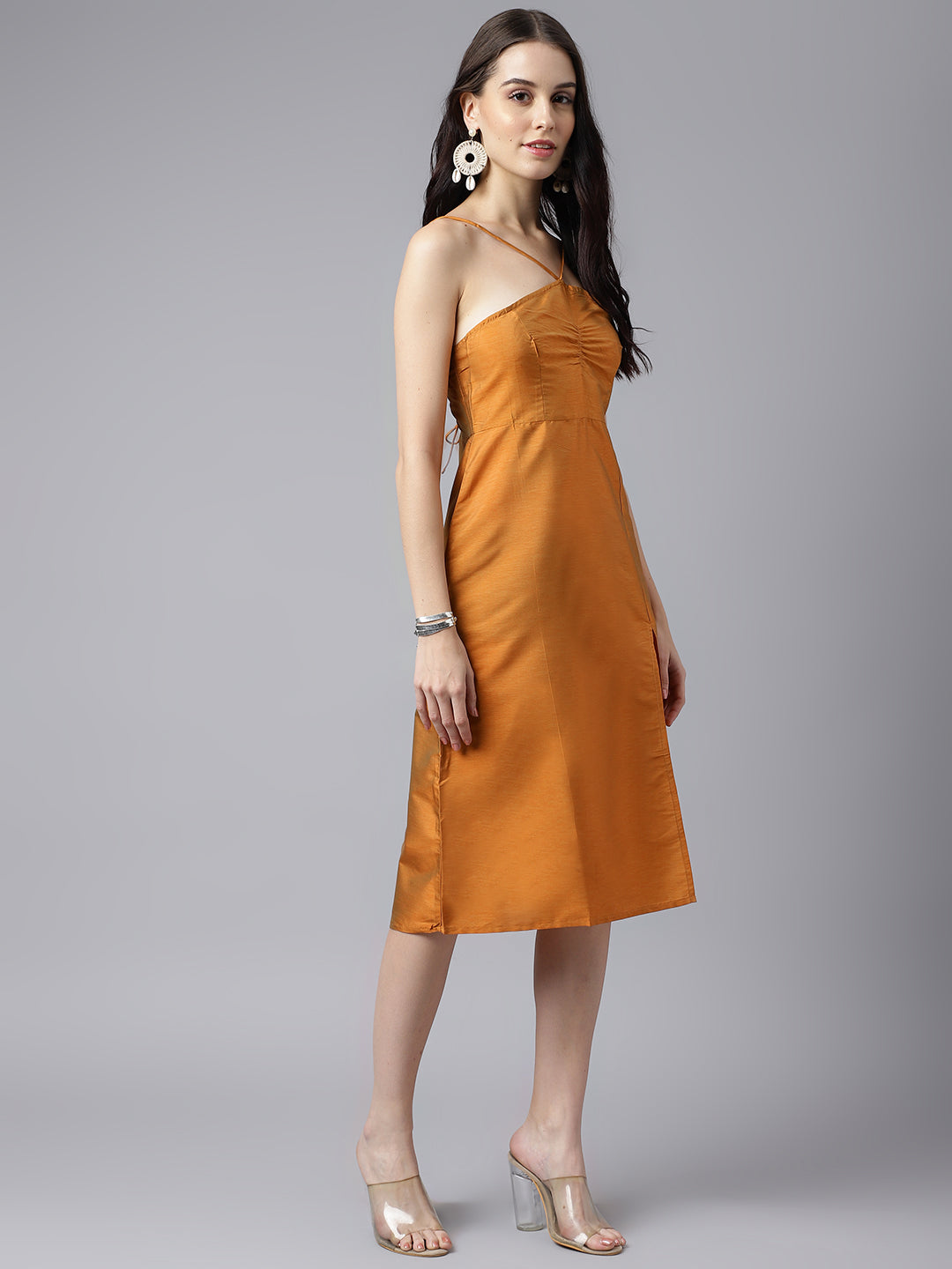DRSS 0033_Mustard Colour Dress _Cotton Blend image 6