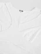 DRSS 0034_White Dress _Cotton Blend image 2