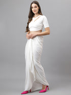 DRSS 0034_White Dress _Cotton Blend image 4
