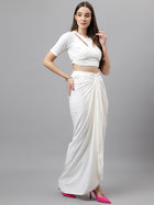 DRSS 0034_White Dress _Cotton Blend image 7