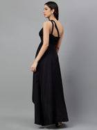 DRSS 0043_Black One Sholder Dress image 4