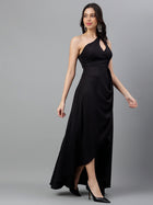 DRSS 0043_Black One Sholder Dress image 6