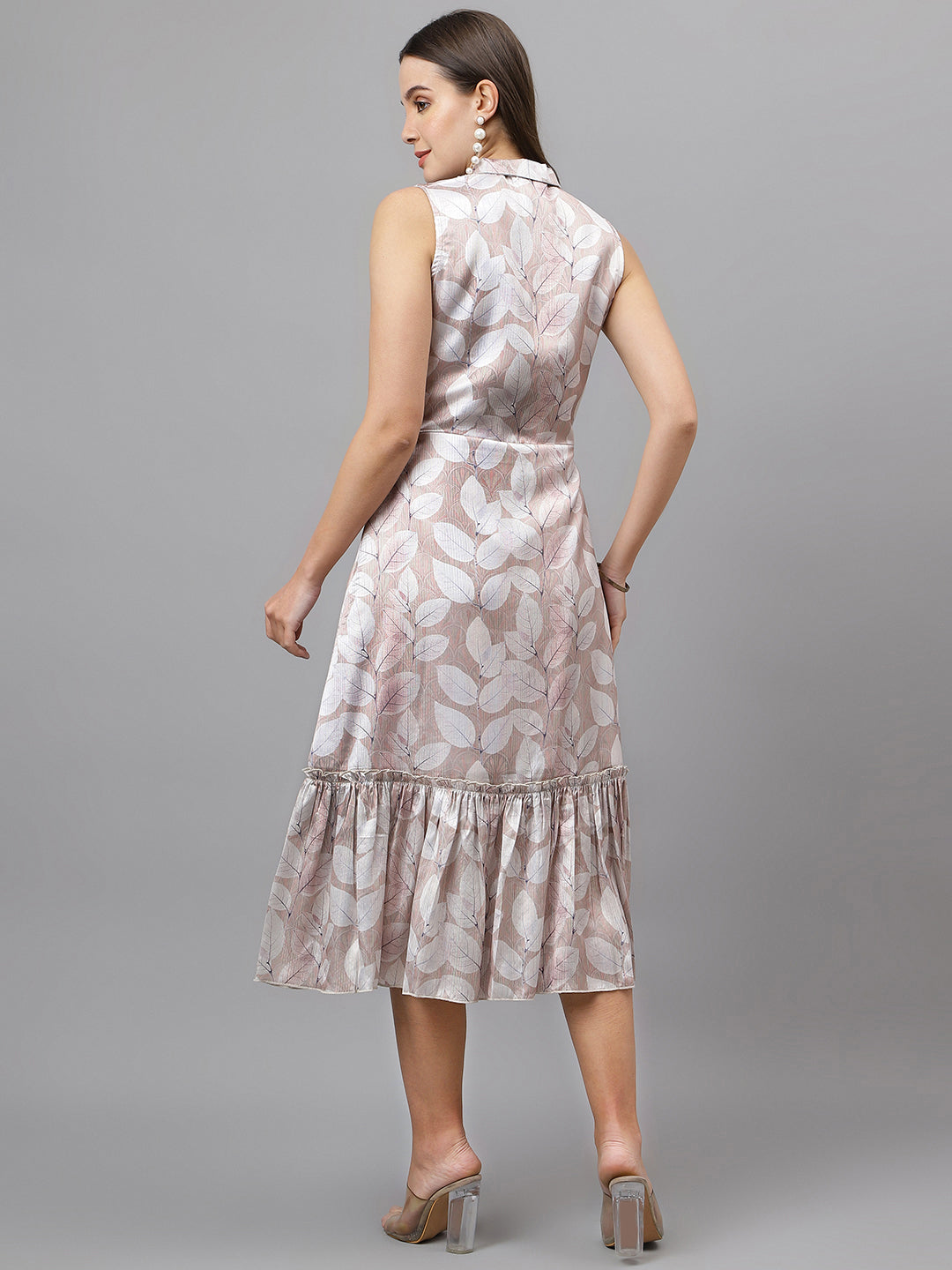 DRSS 0046_FIT & Flared Midi Dress image 4