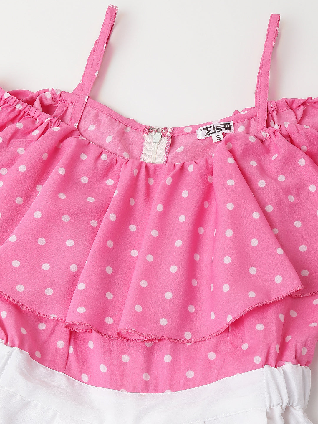 JMPS_0003_Polka Dot White & Pink _CottonBland image 2
