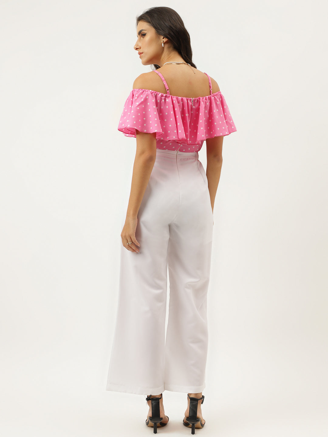 JMPS_0003_Polka Dot White & Pink _CottonBland image 4