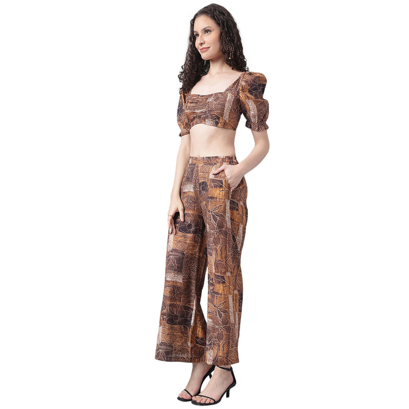 Square Neck Printed Top & Palazzos image 2