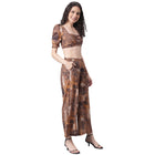 Square Neck Printed Top & Palazzos image 3