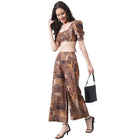 Square Neck Printed Top & Palazzos image 5