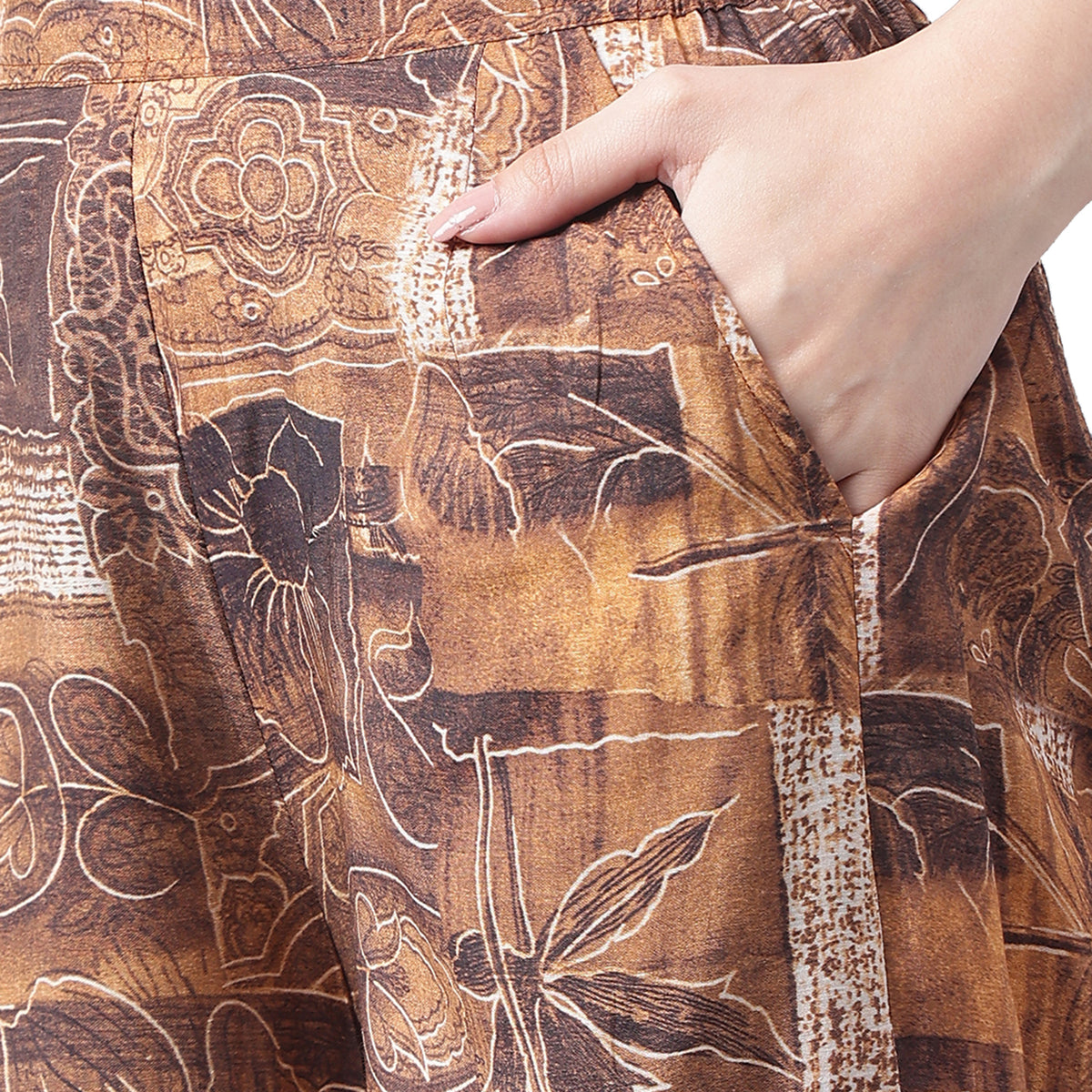Square Neck Printed Top & Palazzos image 8