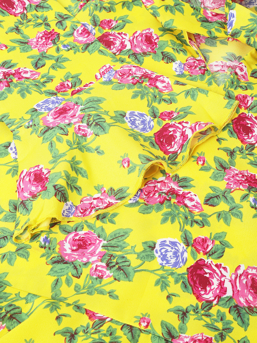 TOP 0001_Yellow Floral TOP _CottonBland image 7